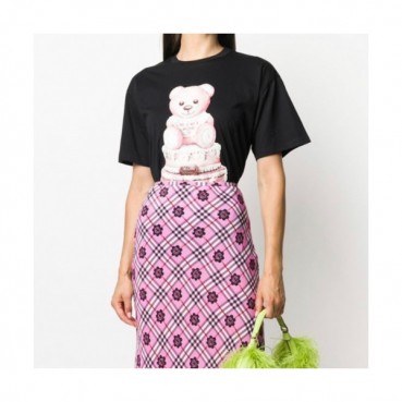 [모스키노]Moschino 2021 Mm/Wm Logo Cotton Short Sleeved Tshirts - 모스키노 2021 남/녀 로고 코튼 반팔티 Mos0147x.Size(s 