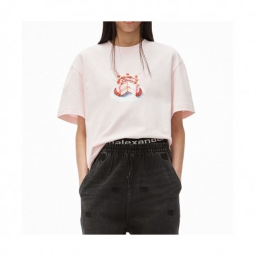 [매장판]Alexsander Wang 2021 Mm/Wm Logo Short Sleeved Tshirts - 알렉산더왕 2021 남/녀 로고 반팔티 Alw0158x.Size(s 