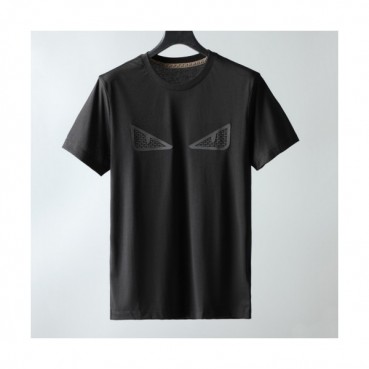 [펜디]Fendi 2021 Mens Logo Casual Short Sleeved Tshirts - 펜디 2021 남성 로고 캐쥬얼 코튼 반팔티 Fen0957x.Size(m 