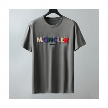 [매장판]Moncler 2021 Mens Logo Crew-neck Short Sleeved Tshirts 