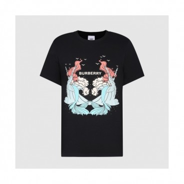 [버버리]Burberry 2021 Mm/Wm Logo Cotton Short Sleeved Tshirts - 버버리 2021 남/녀 로고 코튼 반팔티 Bur03798x.Size(s 