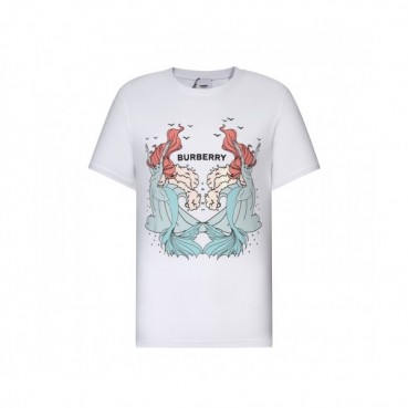 [버버리]Burberry 2021 Mm/Wm Logo Cotton Short Sleeved Tshirts - 버버리 2021 남/녀 로고 코튼 반팔티 Bur03797x.Size(s 