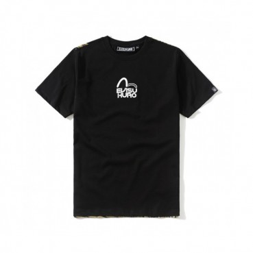 [에비수]Evisu 2021 Mens Evisukuro Cotton Short Sleeved Tshirts - 에비수 2021 남성 갈매기 코튼 반팔티 Evi0047x.Size(m 