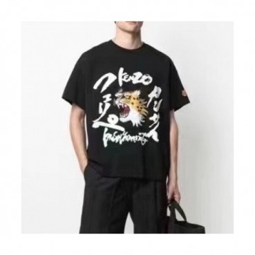 [겐조]Kenzo 2021 Mm/Wm Tiger Cotton Short Sleeved Tshirts - 겐조 2021 남/녀 타이거 캐쥬얼 코튼  반팔티 Ken0142x.Size(xs 