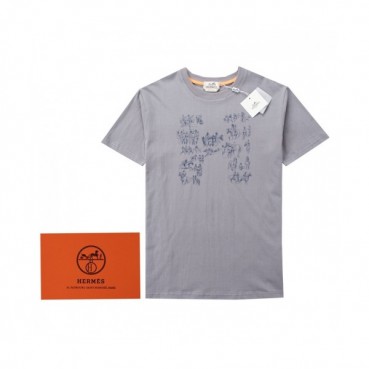 [에르메스]Hermes 2021 Mens Crew-neck Short Sleeved Tshirts 