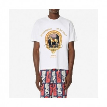 [발망]Balmain 2021 Mm/Wm Logo Cotton Short Sleeved Tshirs - 발망 2021 남/녀 로고 코튼 반팔티 Bam0128x.Size(s 