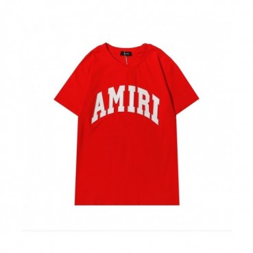 Amiri 2021 Mm/Wm Logo Cotton Short Sleeved Tshirts - 아미리 2021 남/녀 로고 코튼 반팔티 Ami0171x.Size(s 