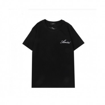 Amiri 2021 Mm/Wm Logo Cotton Short Sleeved Tshirts - 아미리 2021 남/녀 로고 코튼 반팔티 Ami0167x.Size(s 