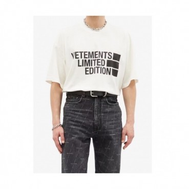 [베트멍]Vetements 2021 Mm/Wm Printing Logo Cotton Short Sleeved Oversize Tshirts - 베트멍 2021 남/녀 프린팅 로고 코튼 오버사이즈 반팔티 Vet0130x.Size(s 