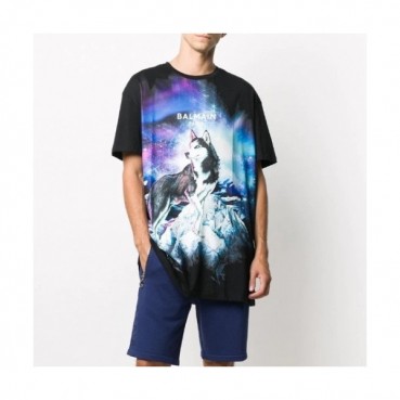 [발망]Balmain 2021 Mens Logo Cotton Short Sleeved Tshirs - 발망 2021 남성 로고 코튼 반팔티 Bam0121x.Size(m 