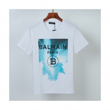 [발망]Balmain 2021 Mens Logo Cotton Short Sleeved Tshirs - 발망 2021 남성 로고 코튼 반팔티 Bam0118x.Size(m 