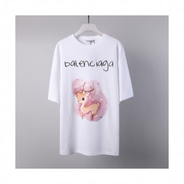 [발렌시아가]Balenciaga 2021 Mm/Wm Logo Cotton Short Sleeved Tshirts - 발렌시아가 2021 남/녀 로고 코튼 반팔티 Bal0988x.Size(xs 