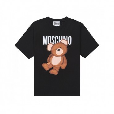 [모스키노]Moschino 2021 Mm/Wm Logo Cotton Short Sleeved Tshirts - 모스키노 2021 남/녀 로고 코튼 반팔티 Mos0144x.Size(s 