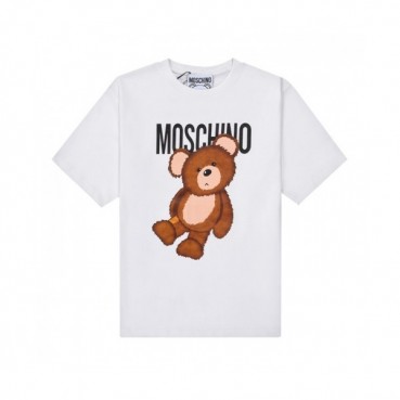 [모스키노]Moschino 2021 Mm/Wm Logo Cotton Short Sleeved Tshirts - 모스키노 2021 남/녀 로고 코튼 반팔티 Mos0143x.Size(s 