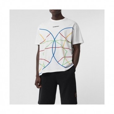 [버버리]Burberry 2021 Mens Logo Cotton Short Sleeved Tshirts - 버버리 2021 남성 로고 코튼 반팔티 Bur03791x.Size(s 