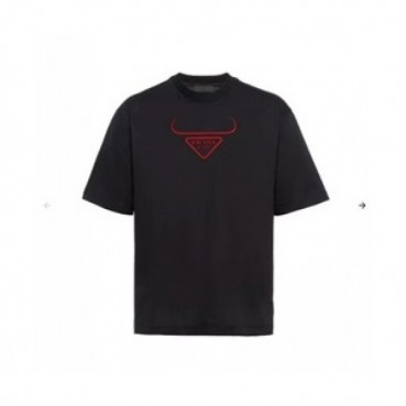 [프라다]Prada 2021 Mm/Wm Basic Logo Short Sleeved Tshirts  - 프라다 2021 남/녀 베이직 로고 반팔티 Pra02209x.Size(m 