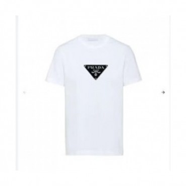 [프라다]Prada 2021 Mm/Wm Basic Logo Short Sleeved Tshirts  - 프라다 2021 남/녀 베이직 로고 반팔티 Pra02207x.Size(s 