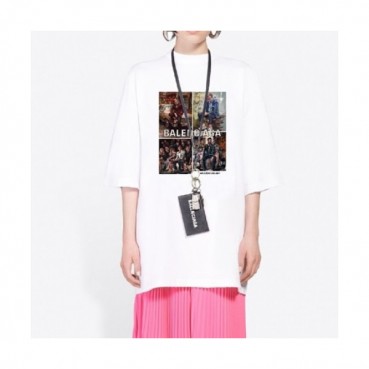 [발렌시아가]Balenciaga 2021 Mm/Wm Logo Cotton Short Sleeved Tshirts - 발렌시아가 2021 남/녀 로고 코튼 반팔티 Bal0984x.Size(xs 