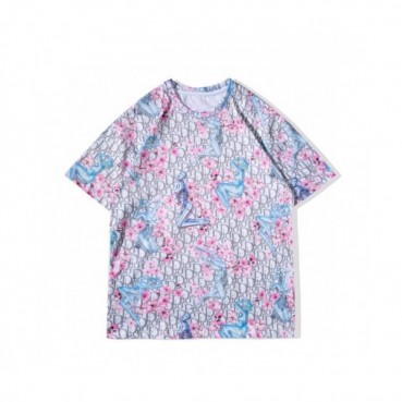 [디올]Dior 2021 Mm/Wm Casual Crew-neck Short Sleeved Tshirts 