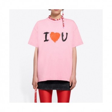 [발렌시아가]Balenciaga 2021 Mm/Wm Logo Cotton Short Sleeved Tshirts - 발렌시아가 2021 남/녀 로고 코튼 반팔티 Bal0980x.Size(xs 