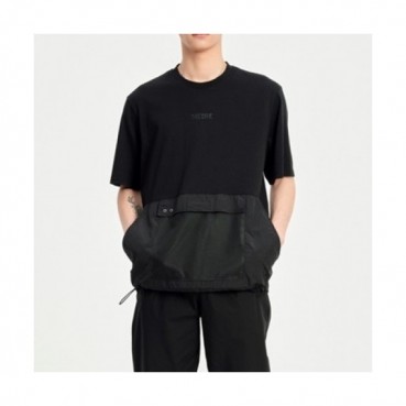 Shellac Mens Black Tshirts - 셸락 2021 남성 캐쥬얼 반팔티 She32x