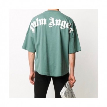 [팜 엔젤스]Palm Angels 2021 Mm/Wm Logo Cotton Short Sleeved Tshirts - 팜 엔젤스 2021 남/녀 로고 코튼 반팔티셔츠 Pam0288x.Size(s 