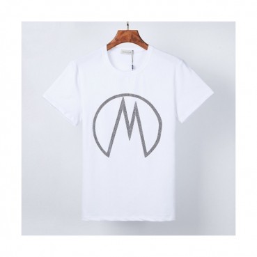 [매장판]Moncler 2021 Mens Logo Crew-neck Short Sleeved Tshirts 