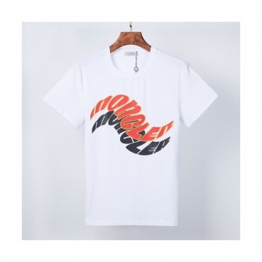 [매장판]Moncler 2021 Mens Logo Crew-neck Short Sleeved Tshirts 