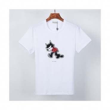 [매장판]Moncler 2021 Mens Logo Crew-neck Short Sleeved Tshirts 