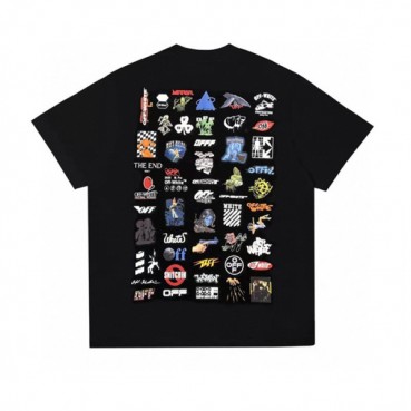오프화이트 남성 블랙 티셔츠 - Off white Mens White Tshirts 