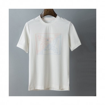 [에르메스]Hermes 2021 Mens Crew-neck Short Sleeved Tshirts 