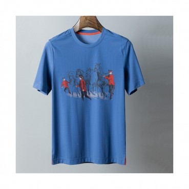 [에르메스]Hermes 2021 Mens Crew-neck Short Sleeved Tshirts 