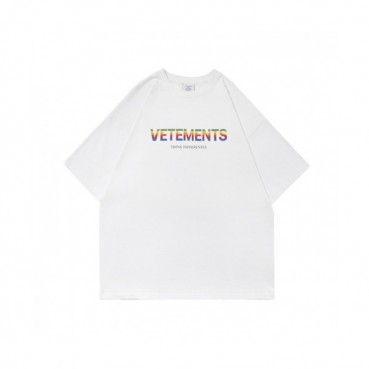 [베트멍]Vetements 2021 Mm/Wm Printing Logo Cotton Short Sleeved Oversize Tshirts - 베트멍 2021 남/녀 프린팅 로고 코튼 오버사이즈 반팔티 Vet0126x.Size(xs 