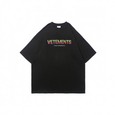 [베트멍]Vetements 2021 Mm/Wm Printing Logo Cotton Short Sleeved Oversize Tshirts - 베트멍 2021 남/녀 프린팅 로고 코튼 오버사이즈 반팔티 Vet0125x.Size(xs 