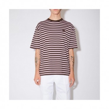 [아크네]Acne 2021 Studios Mm/Wm Logo Cotton Short Sleeved Tshirts - 아크네 스튜디오 2021 남/녀 로고 코튼 반팔티 Acn0124x.Size(s 