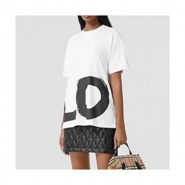 Burberry Mm/Wm Logo Cotton Short Sleeved Tshirts - 버버리 2021 남/녀 로고 코튼 반팔티 Bur03735x.Size(s 