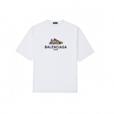 [발렌시아가]Balenciaga 2021 Mm/Wm Logo Cotton Short Sleeved Tshirts - 발렌시아가 2021 남/녀 로고 코튼 반팔티 Bal0969x.Size(xs 