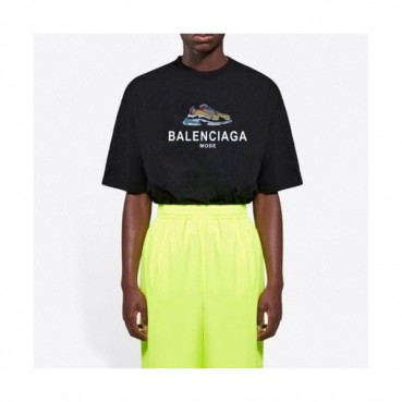[발렌시아가]Balenciaga 2021 Mm/Wm Logo Cotton Short Sleeved Tshirts - 발렌시아가 2021 남/녀 로고 코튼 반팔티 Bal0968x.Size(xs 