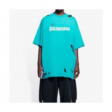 [발렌시아가]Balenciaga 2021 Mm/Wm Logo Cotton Short Sleeved Tshirts - 발렌시아가 2021 남/녀 로고 코튼 반팔티 Bal0966x.Size(xs 