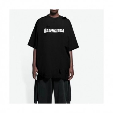 [발렌시아가]Balenciaga 2021 Mm/Wm Logo Cotton Short Sleeved Tshirts - 발렌시아가 2021 남/녀 로고 코튼 반팔티 Bal0965x.Size(xs 