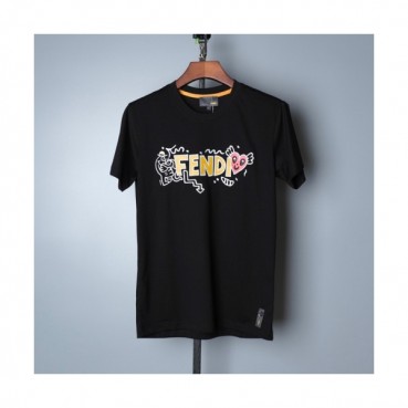 [펜디]Fendi 2021 Mens Logo Casual Short Sleeved Tshirts - 펜디 2021 남성 로고 캐쥬얼 코튼 반팔티 Fen0947x.Size(m 