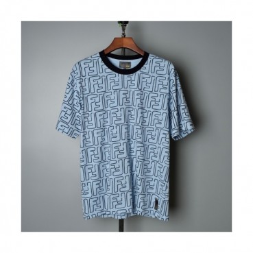 [펜디]Fendi 2021 Mens Logo Casual Short Sleeved Tshirts - 펜디 2021 남성 로고 캐쥬얼 코튼 반팔티 Fen0944x.Size(m 