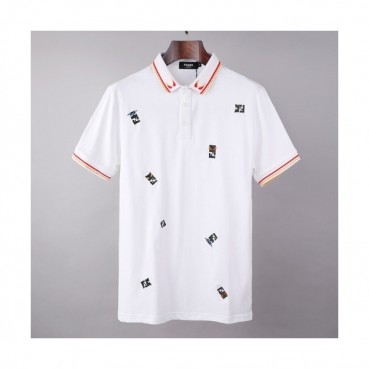 [펜디]Fendi 2021 Mens Logo Casual Short Sleeved Tshirts - 펜디 2021 남성 로고 캐쥬얼 코튼 반팔티 Fen0942x.Size(m