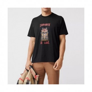 [버버리]Burberry 2021 Mm/Wm Logo Cotton Short Sleeved Tshirts - 버버리 2021 남/녀 로고 코튼 반팔티 Bur03734x.Size(s 