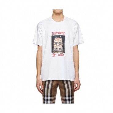 [버버리]Burberry 2021 Mm/Wm Logo Cotton Short Sleeved Tshirts - 버버리 2021 남/녀 로고 코튼 반팔티 Bur03722x.Size(s 