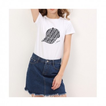 Dior 2021 Mm/Wm Casual Crew-neck Short Sleeved Tshirts 