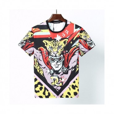 [돌체앤가바나]Dolce&Gabbana 2021 Mens Logo Silket Short Sleeved Tshirts - 돌체앤가바나 2021 남성 로고 실켓 반팔티 Dol0308x.Size(m 