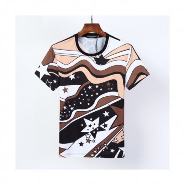 [돌체앤가바나]Dolce&Gabbana 2021 Mens Logo Silket Short Sleeved Tshirts - 돌체앤가바나 2021 남성 로고 실켓 반팔티 Dol0306x.Size(m 