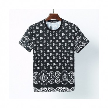 [돌체앤가바나]Dolce&Gabbana 2021 Mens Logo Silket Short Sleeved Tshirts - 돌체앤가바나 2021 남성 로고 실켓 반팔티 Dol0302x.Size(m 