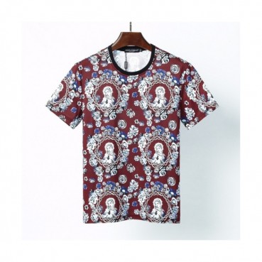 [돌체앤가바나]Dolce&Gabbana 2021 Mens Logo Silket Short Sleeved Tshirts - 돌체앤가바나 2021 남성 로고 실켓 반팔티 Dol0300x.Size(m 